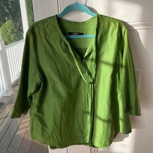 Rare Haldora Rhinebeck NY green top, Size XL